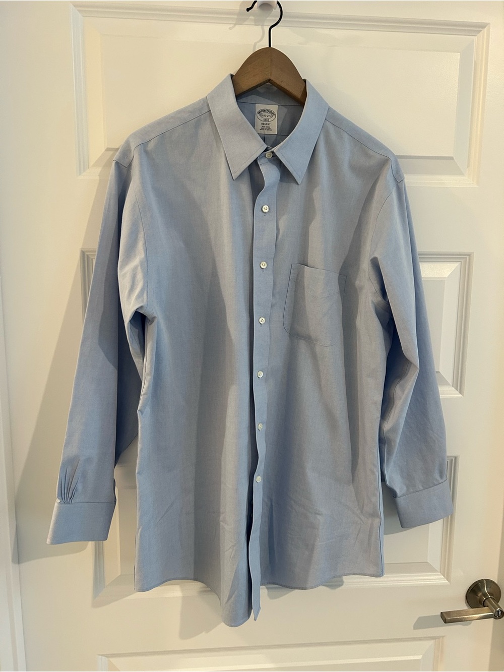Brooks Brothers Men’s 1818 Regent Shirt Blue Size 16.5